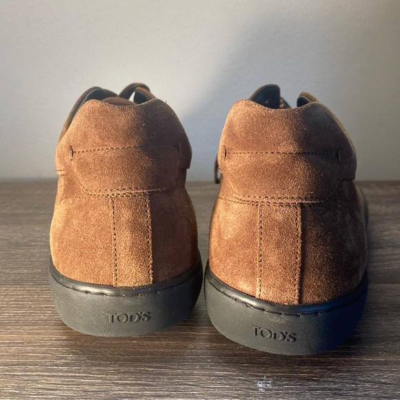 Tod’s Suede Tan Mounok 83 Sneaker (Never Worn in Box) - Picture 3 of 9